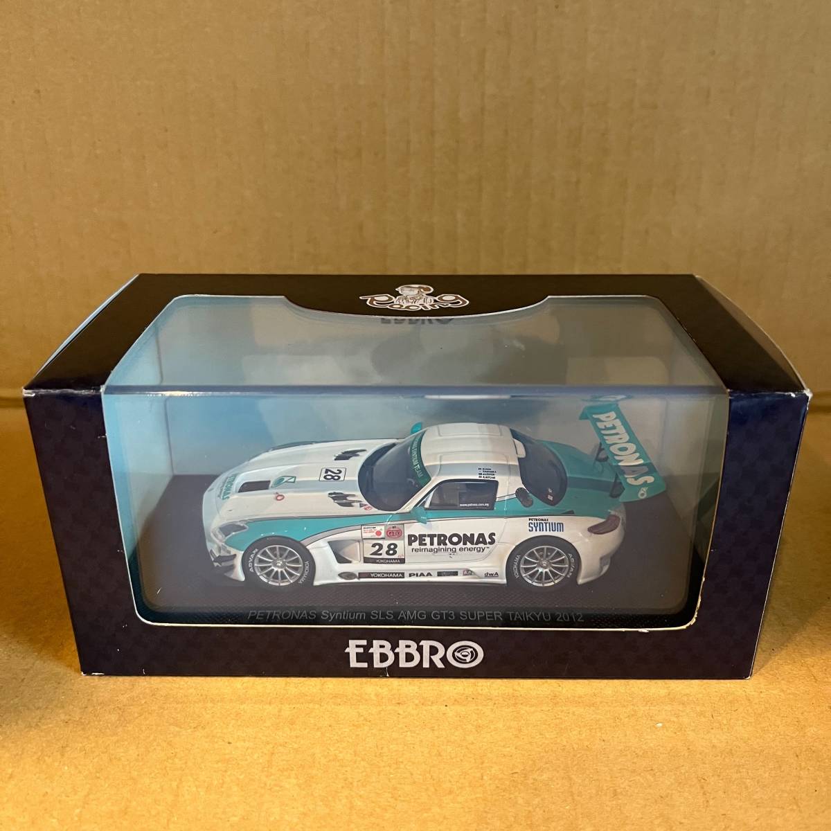 ＃8 EBBRO 1/43 No.28 28 SUPER TAIKYU 2012 耐久 PETRONAS Syntium SLS AMG GT3 [ エブロ ミニカー フィギア 人形 イグニッション ]_画像1