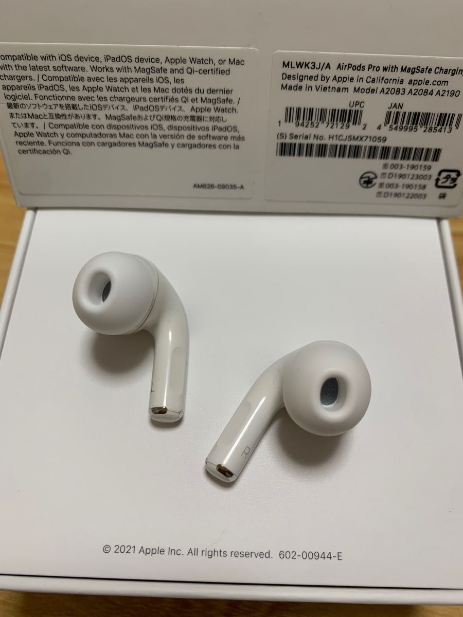 AirPods Pro 第1世代 ワイヤレスイヤホン 両耳のみ エアーポッズプロ