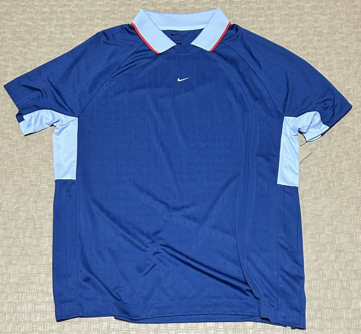 NIKE F.C.・Dri-Fit TRIBUNA ナイキ トリビューナ ジャージ ミスティックネイビー 半袖ポロシャツ・XL サイズ・新品_画像1