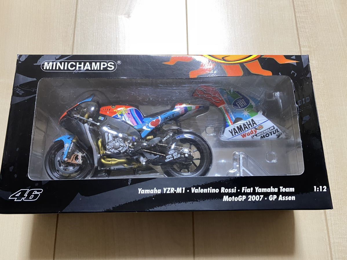  rare used beautiful goods MINICHAMPS Minichamps PMA 1/12 YZR-M1 Fiat Yamaha Team MotoGP 2007 GP Assen Rossi RC213V RC211V YZR-M1 maru kes