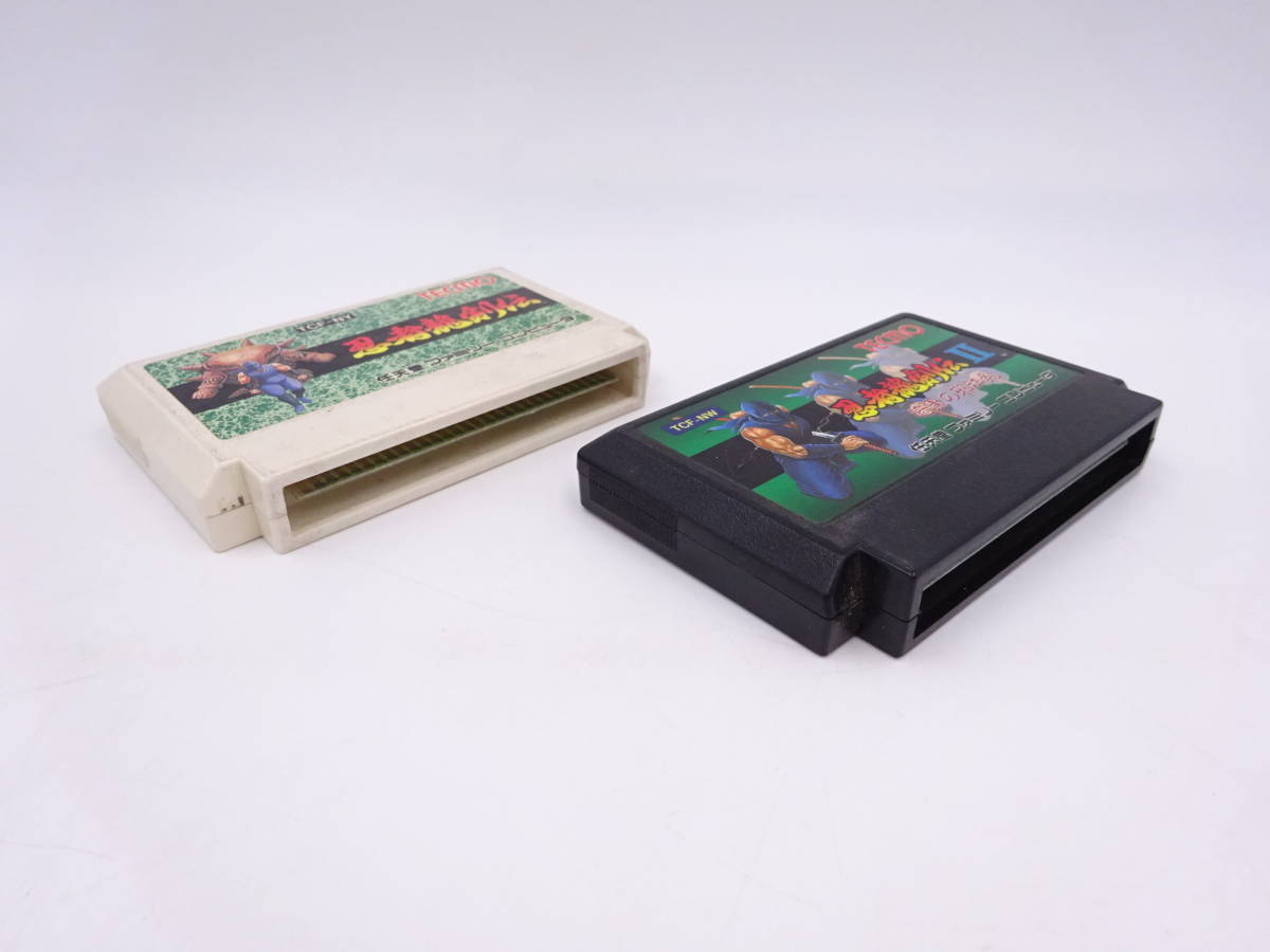 AA524/動作品 ファミコン テクモ 忍者龍剣伝 忍者龍剣伝II まとめ 2点