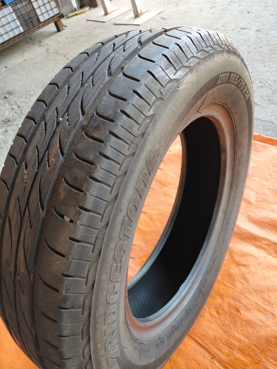 【G606】BRIDGESTONE NEXTRY 165/70R14 ノーマルタイヤ2本のみ_画像7