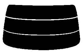 ダークスモーク　１３％ リヤガラスのみ　クラウン　セダン　S18# カット済みカーフィルム_画像1