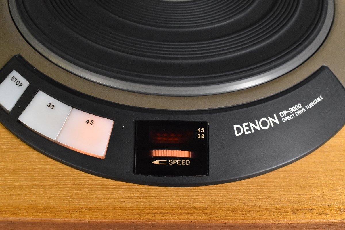 Denon デノン DP-3000 DK-100 ターンテーブル レコードプレーヤー ☆F