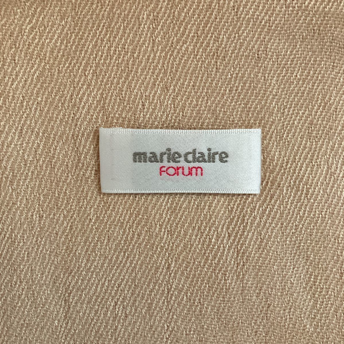 marie claire forum マリクレール ストール カシミヤ 絹 ベージュ