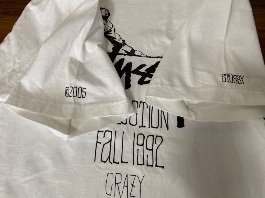 美品　STUSSY 25周年記念　カレンダーTシャツ 1992 2005 サイズL ストックロゴ