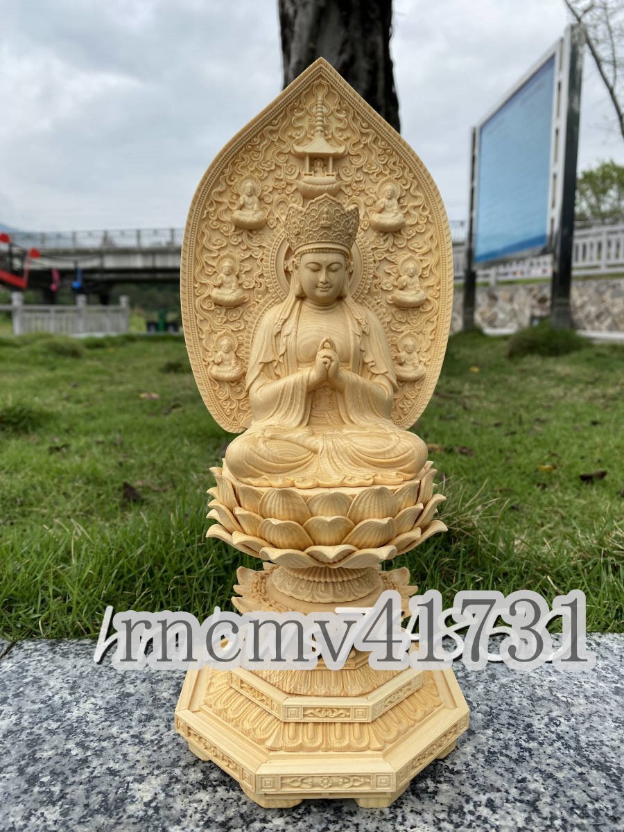 「81SHOP」毘盧遮那仏坐像★高さ32cm 仏教美術 東洋彫刻 美術品 仏像 ヒノキ檜木 置物
