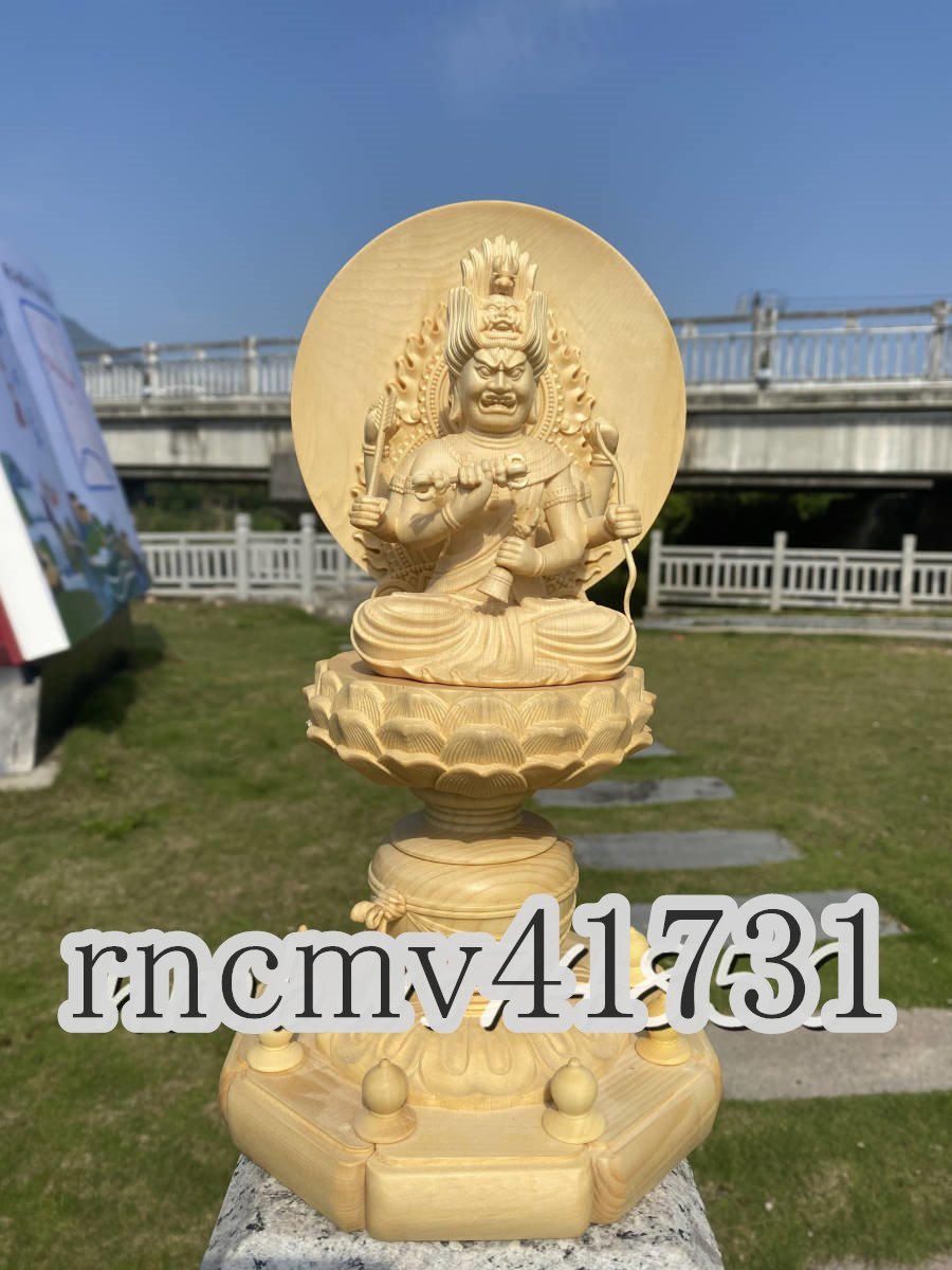 新作 渡海観音菩薩 木彫仏像 仏教美術 彫刻工芸品 - 彫刻