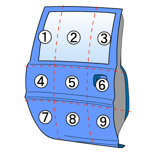 アウトランダー DBA-GF8W 左リアドア 　色/D14　 5730B389　 236241 ★送料無料★　☆DOR_画像5