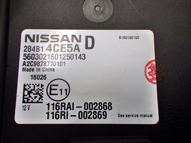 エクストレイル DBA-NT32 BCMコントロールユニット 284B1-4CE5A 236174 ★送料無料★ ☆EL_画像5