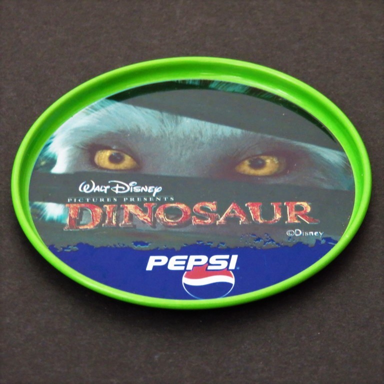  Pepsi PEPSI Disney movie Dinosaur DINOSAUR made of metal Coaster 1 piece beautiful goods not for sale dinosaur 