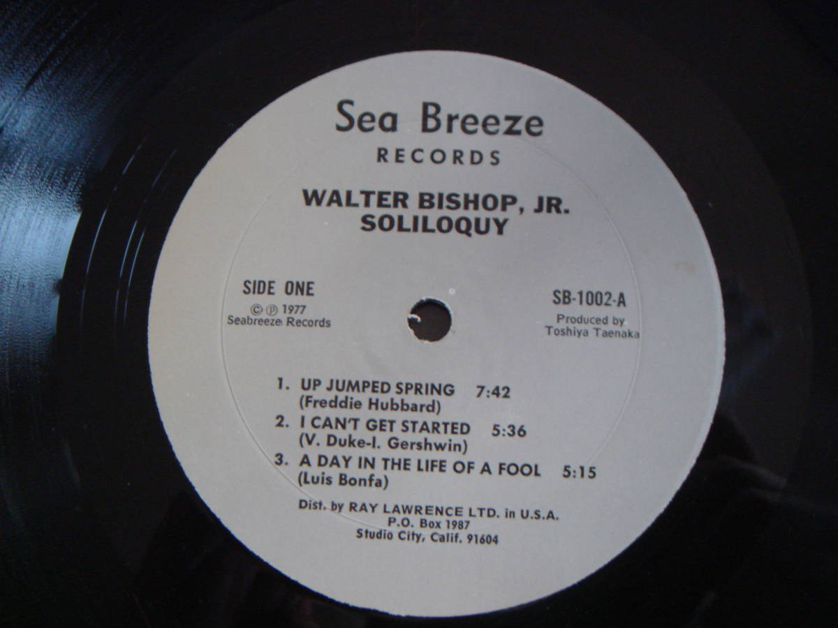 US盤　WALTER　BISHOP　JR/SOLILOQUY　_画像3