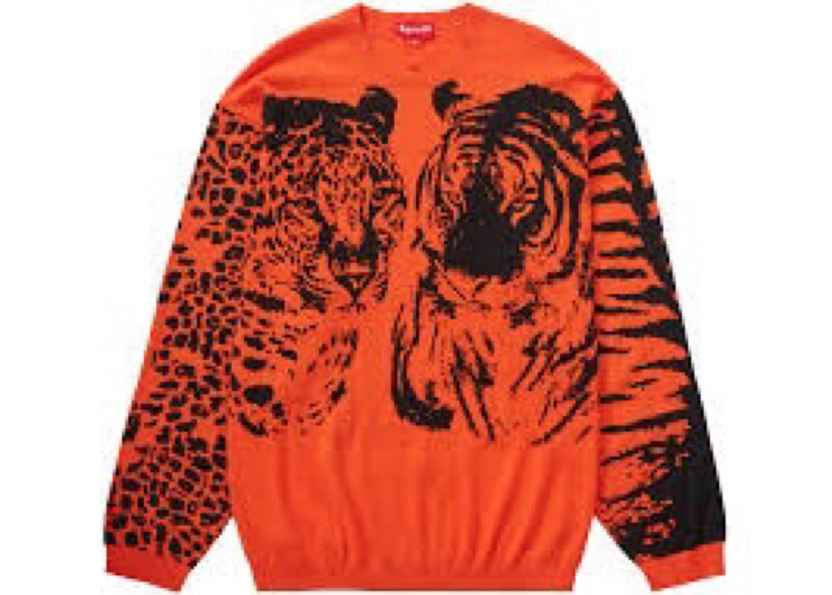 Supreme Big Cats Jacquard L/S XL | noonanwaste.com