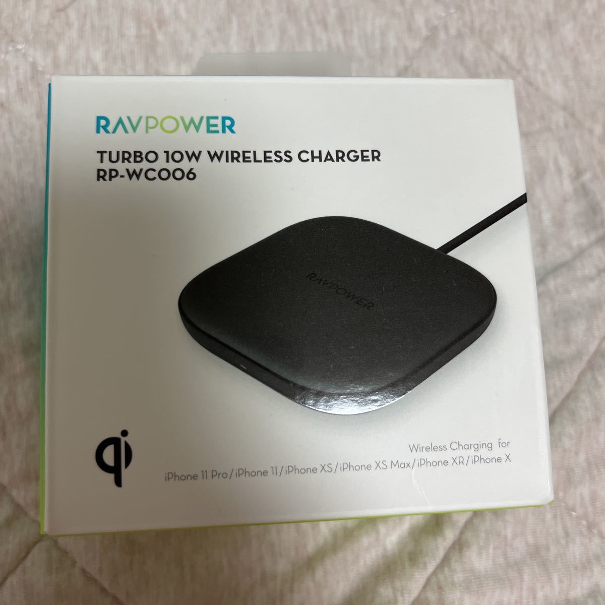 RAVPOWER Turbo 10W Wireless Charger ワイヤレス充電器RP-WC006