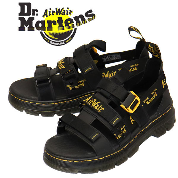 Dr.Martens (ドクターマーチン) 30822001 PEARSON II 3ストラップ ベルクロ サンダル BLACK UK9-約28.0cm