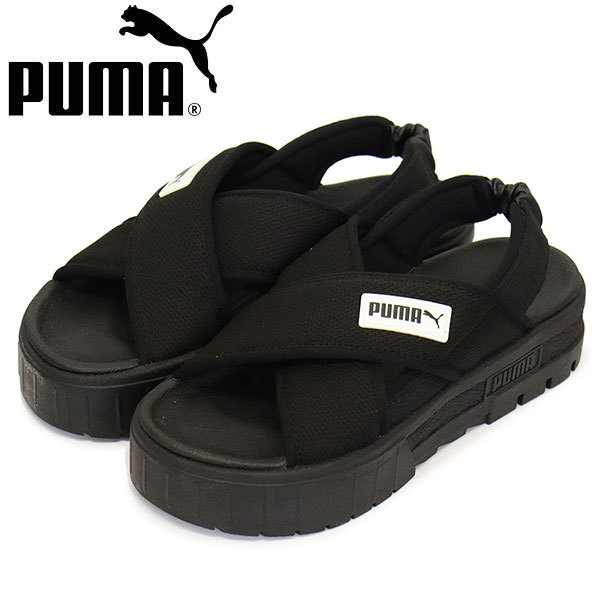 PUMA (プーマ) WMS 384829 メイズ レディース サンダル 01プーマブラックxプーマホワイト PM211 24.0cm
