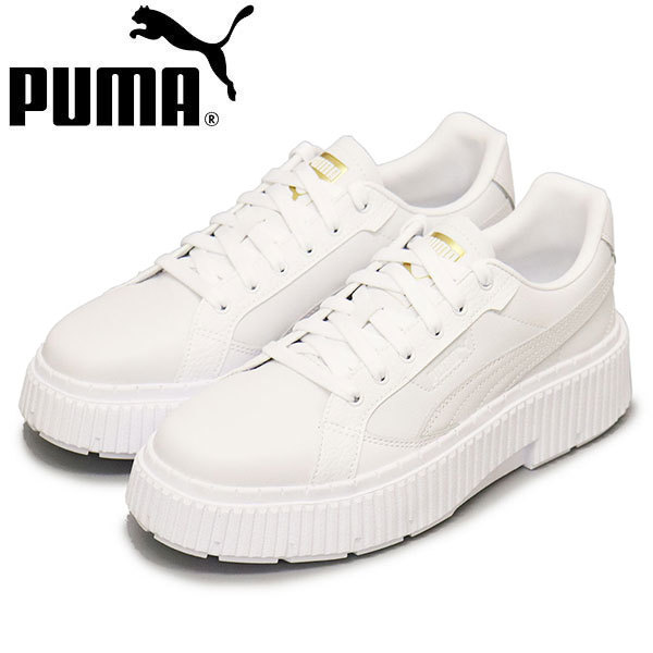 PUMA (プーマ) WMS 390639 ディナーラ レザー レディース スニーカー 01プーマホワイト PM208 25.0cm