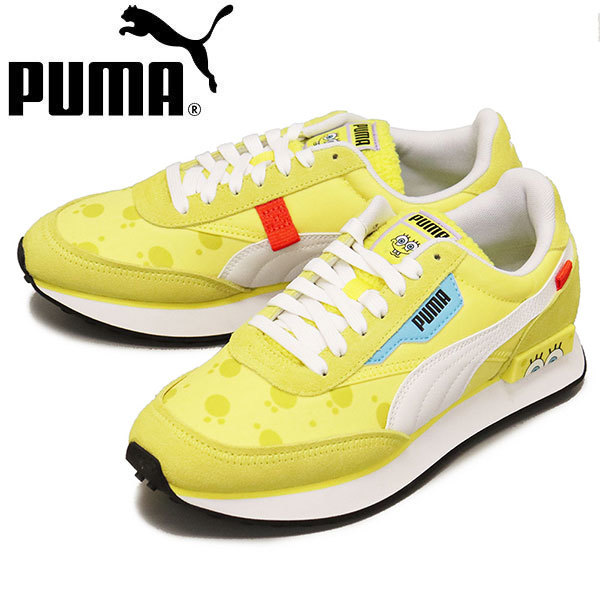 PUMA ( Puma ) x SPONGEBOB sponge Bob collaboration 391970 FUTUR RIDER Future rider sneakers 01 lucent yellow x Puma ho wa