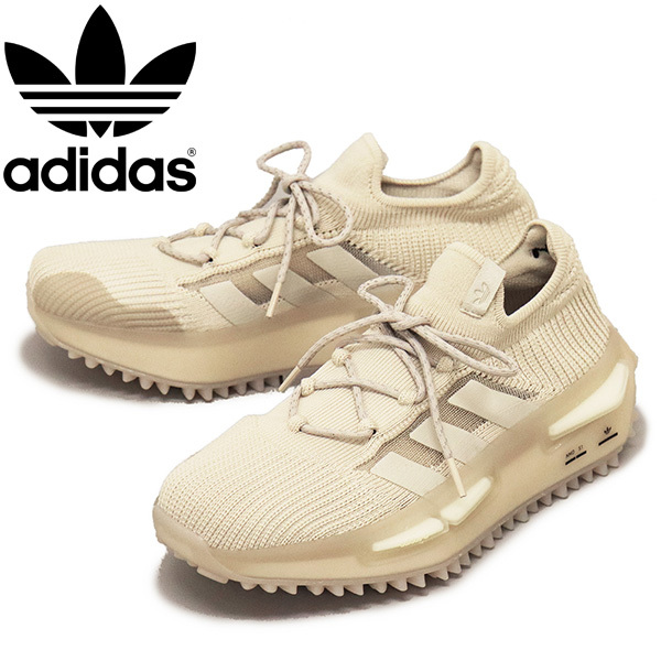 adidas (アディダス) HQ4439 NMD_S1 スニーカー クリアブラウンxコアブラックxフットウェアホワイト AD228 27.5cm