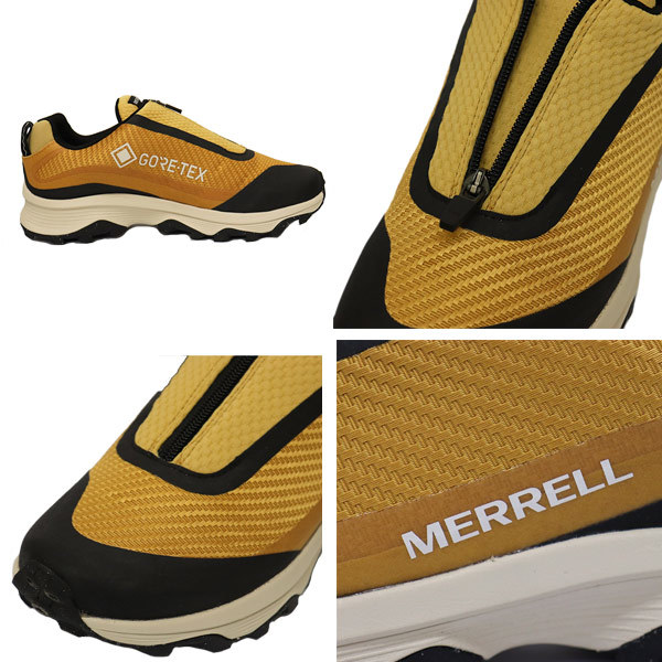 MERRELL (メレル) J067707 MOAB SPEED STORM MOC GORE-TEX モアブ スピード ストーム モック ゴアテックス シューズ OLD GOLD MRL108 約25._正規取扱店MERRELL(メレル)THREEWOOD(スリ