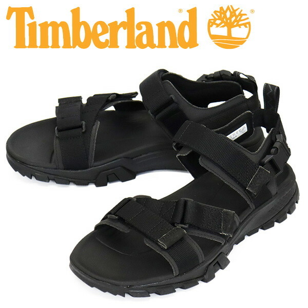 Timberland (ティンバーランド) A2E4G GARRISON TRAIL SANDAL ギャリソントレイル ウェビングストラップサンダル Black Out TB411 US8-約26