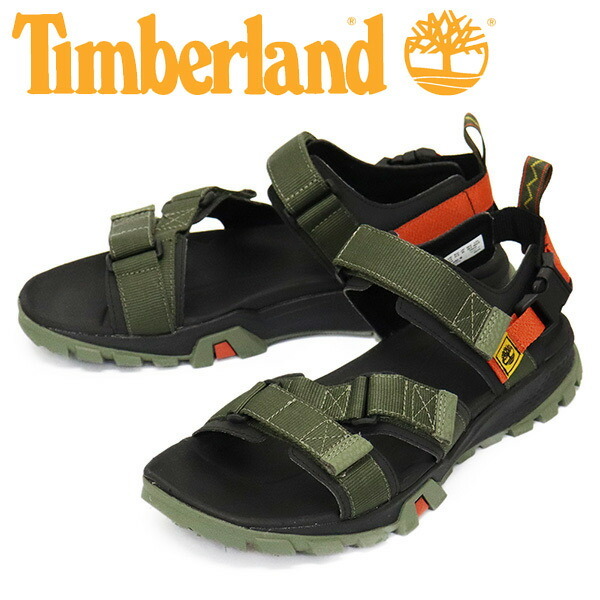 Timberland (ティンバーランド) A2E4G GARRISON TRAIL SANDAL ギャリソントレイル ウェビングストラップサンダル Green TB413 US9-約27.0cm_Timberland(ティンバーランド)正規取扱店TH