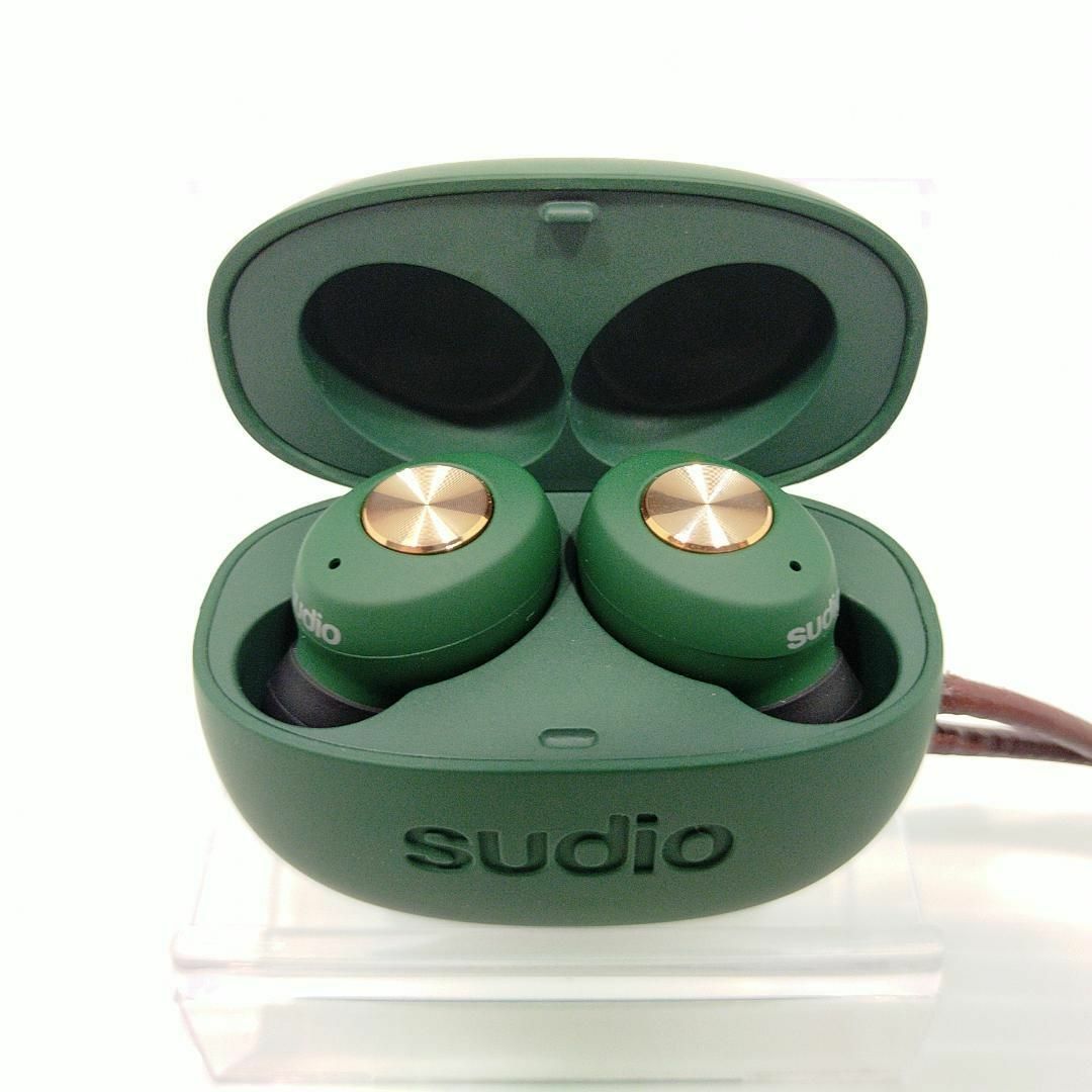 美品 Sudio 完全ワイヤレスイヤフォン TOLV Green SD-0045　　　／管理：575_画像4