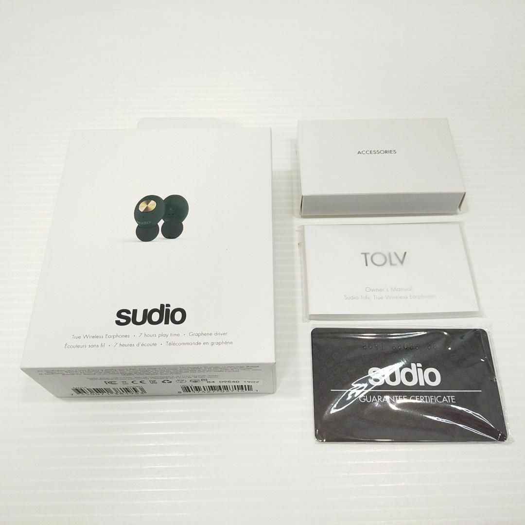 美品 Sudio 完全ワイヤレスイヤフォン TOLV Green SD-0045　　　／管理：575_画像10