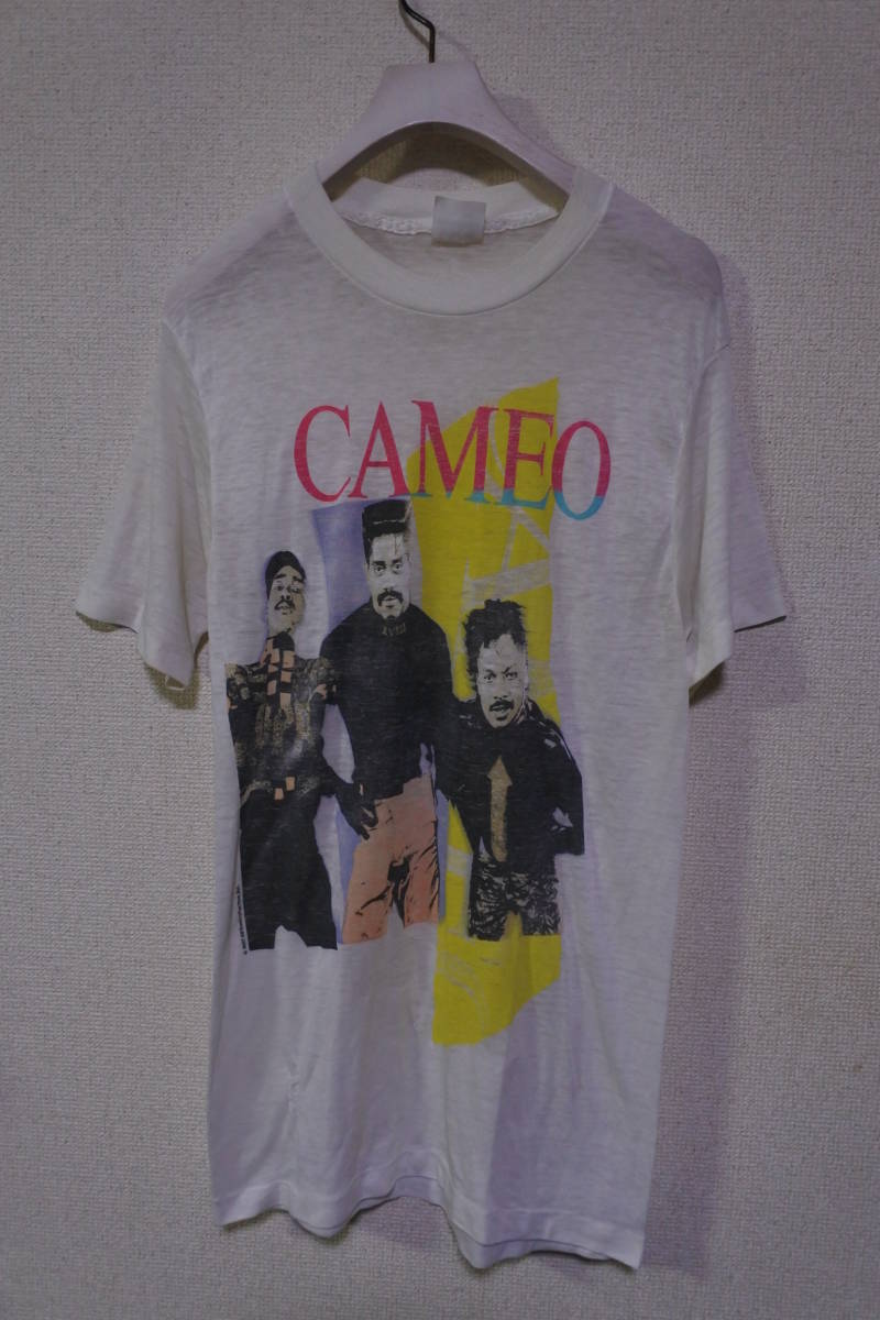 80's CAMEO Vintage Spring Ford Black Music Tee size L USA製 キャメオ Tシャツ ビンテージ