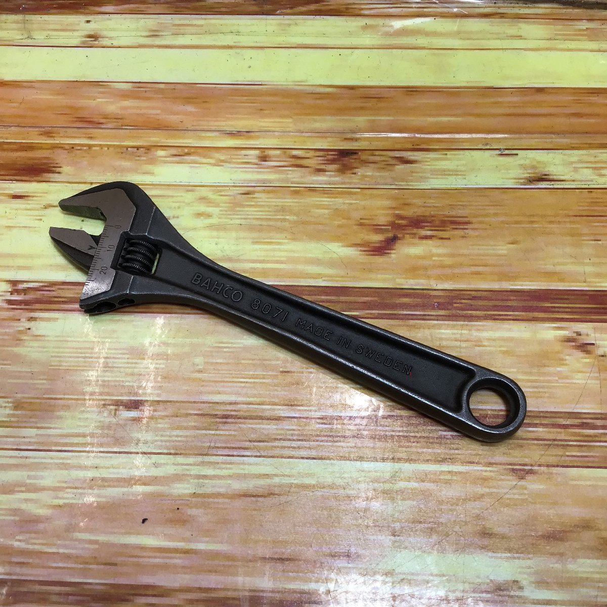 [ secondhand goods / operation goods ]BAHCO adjustable wrench 8071 200mm-8&quot;[ cheap exhibition!]
