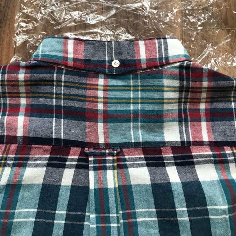 BEAMS PLUS / Short sleeve ma gong s check button down shirt 