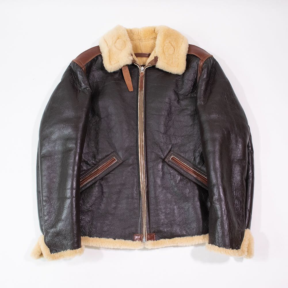 旧リアルマッコイズ B-6 36R フライトジャケット リアルムートン made