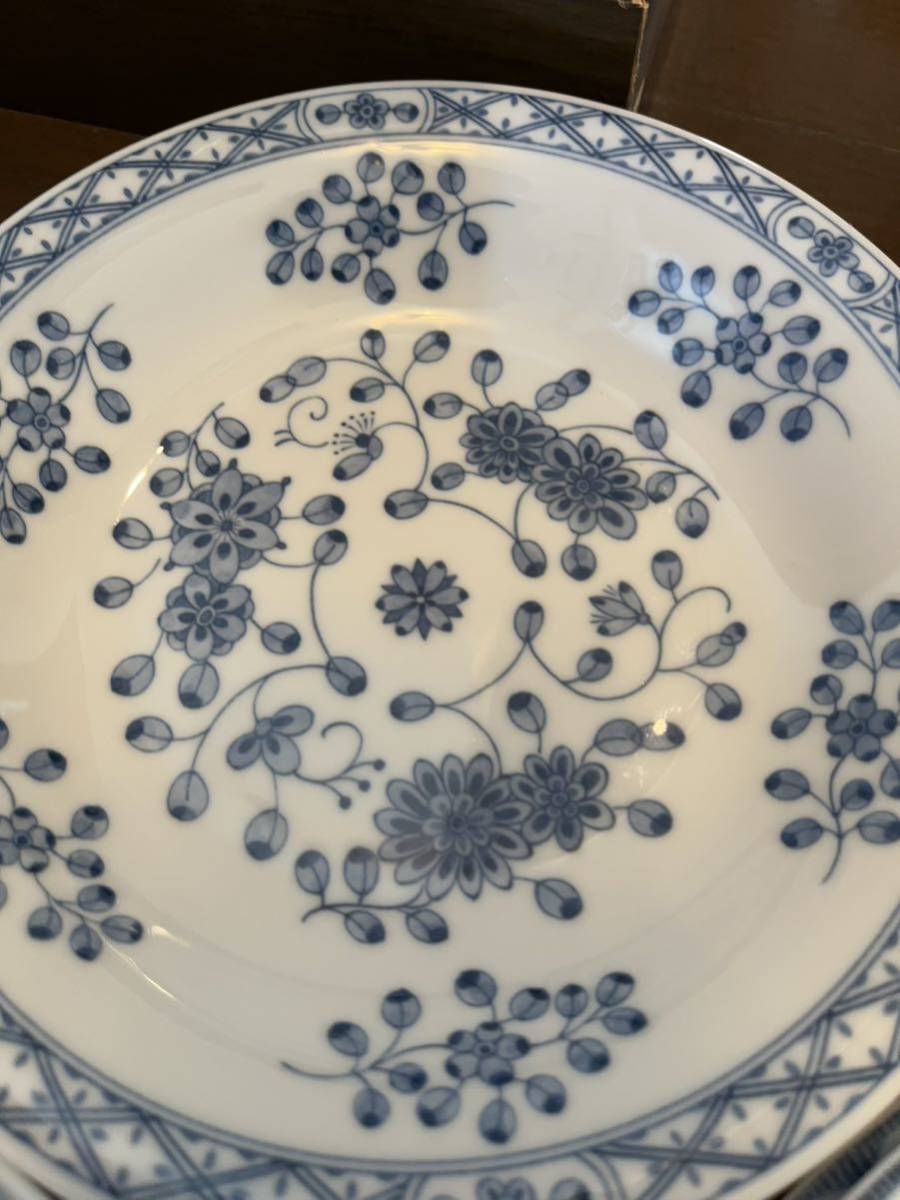まとめ売り　パスター・カレー皿　１０枚セット　Royal　ブルーとホワイト　花柄　ロイヤル　食器　大皿_画像5
