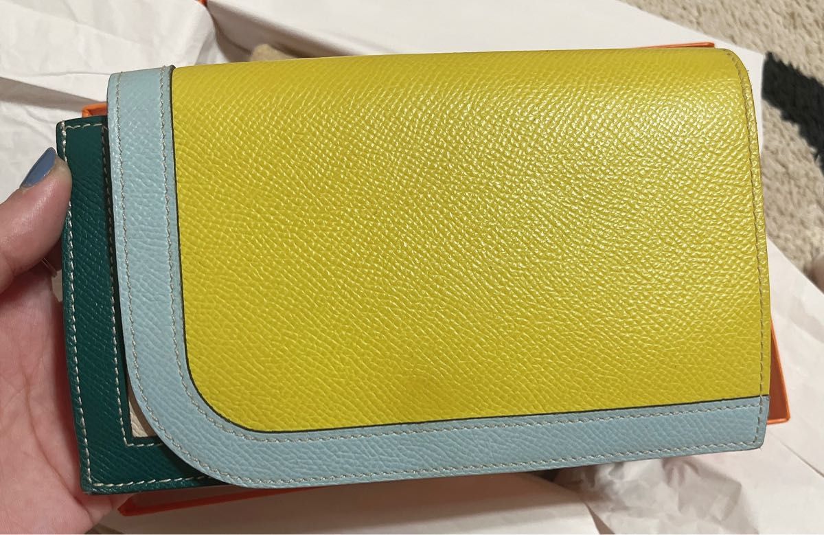 希少レア品 HERMES マルチカラー カマイユ長財布