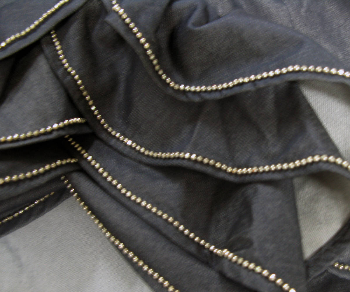 ジャンポール・ゴルチエ Jean Paul GAULTIER 90年代 装飾付き デニム スカート 40 Jean Paul GAULTIER Vintage 90's Denim Skirt NAVY 40_画像4