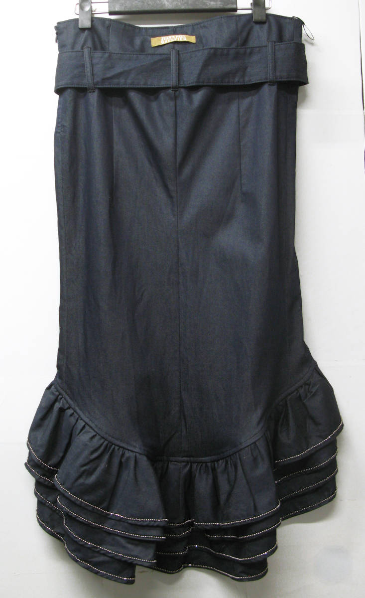 ジャンポール・ゴルチエ Jean Paul GAULTIER 90年代 装飾付き デニム スカート 40 Jean Paul GAULTIER Vintage 90's Denim Skirt NAVY 40_画像5