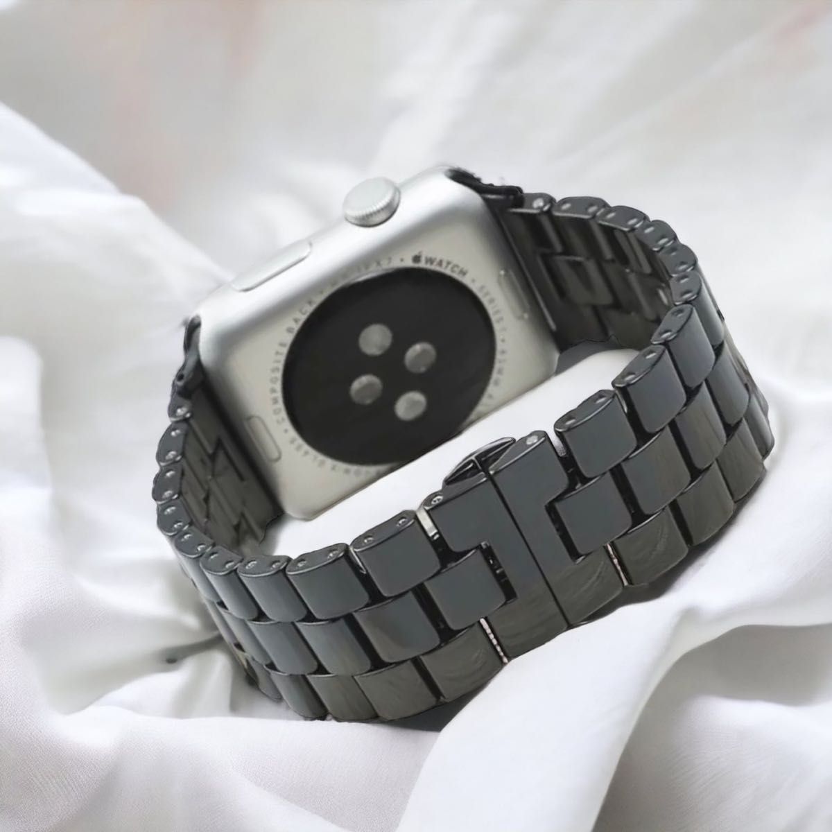 Apple Watch ベルト＋カバー　アップルウォッチ　ベルト　高級感　2点セット　高級感　ラグジュアリー　38/40mm