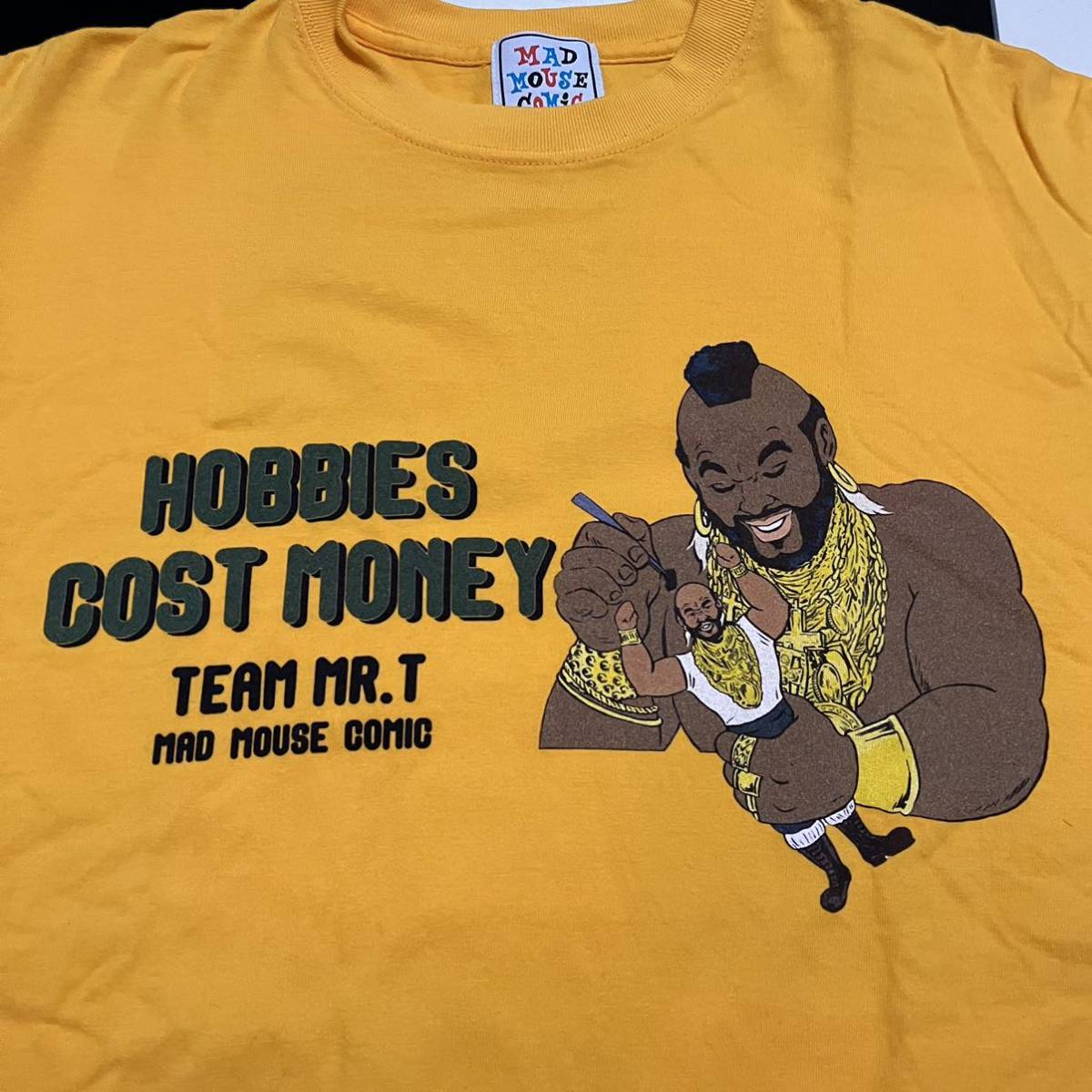 完売品 MAD MOUSE COMIC Mr.T Tシャツ L ミスターT 特攻野郎 Aチーム クラバーラング 映画 rockyの画像2