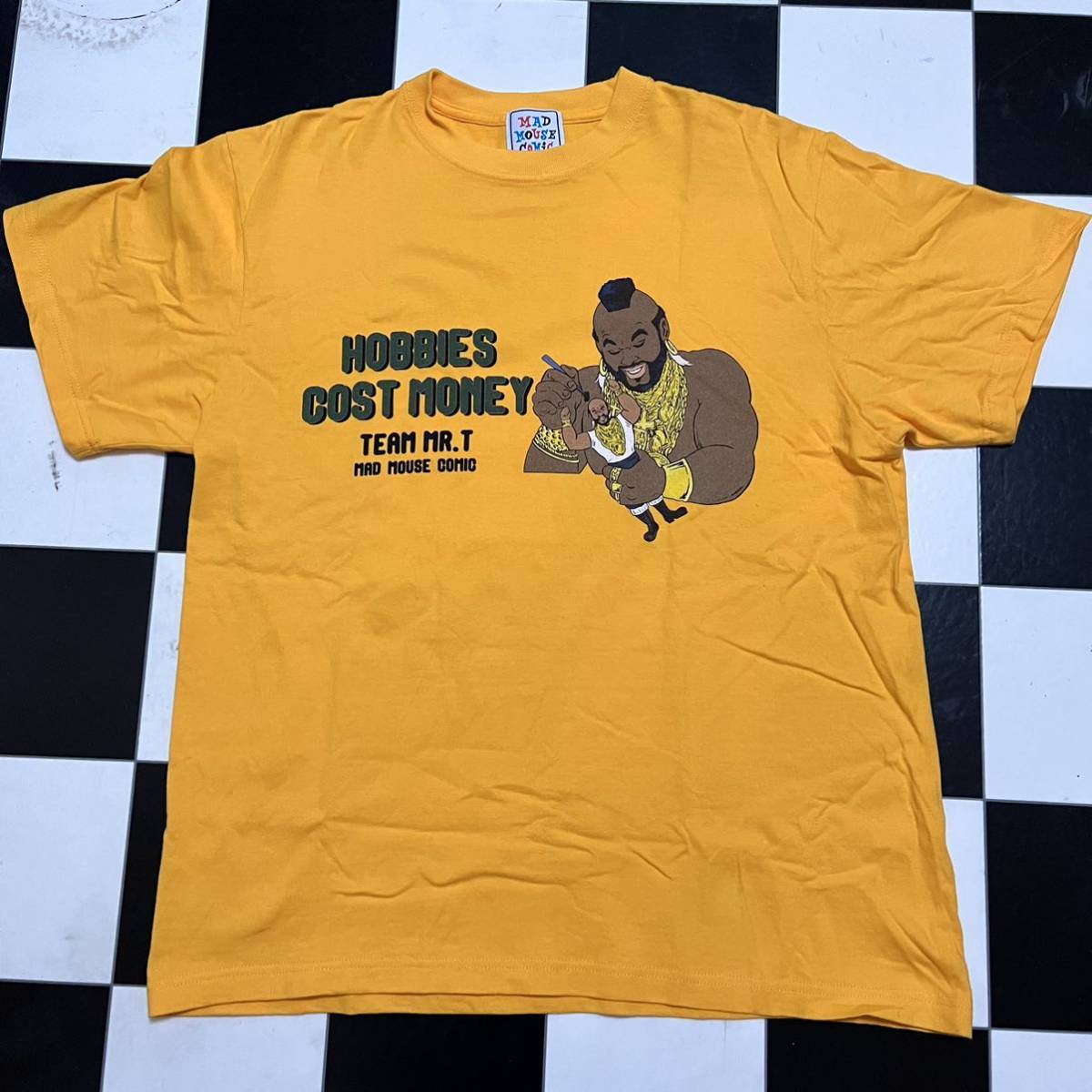 完売品 MAD MOUSE COMIC Mr.T Tシャツ L ミスターT 特攻野郎 Aチーム クラバーラング 映画 rockyの画像3