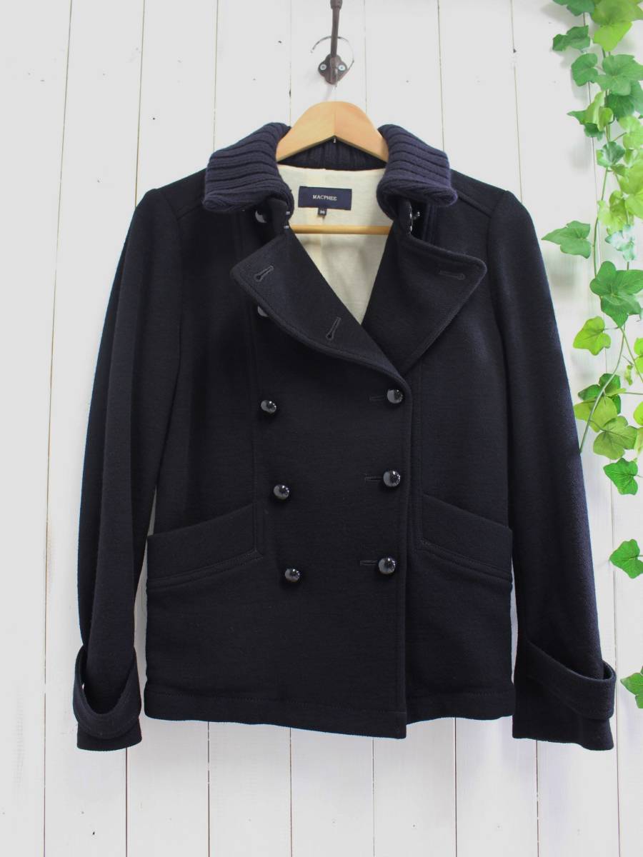 * Tomorrowland buy MACPHEE*WOOL100% rib jacket short coat 38