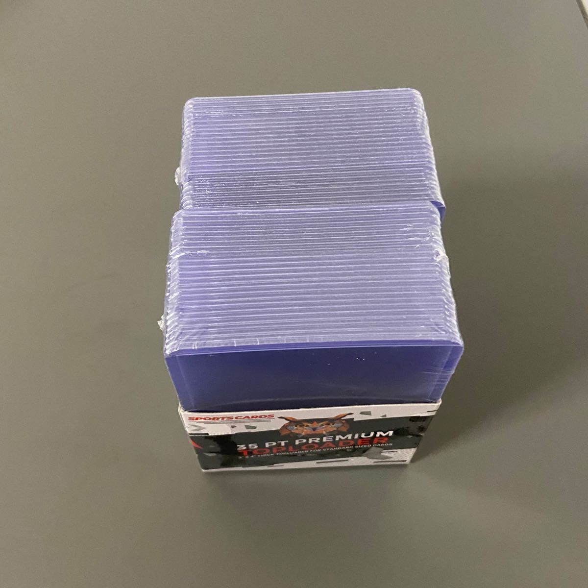 カードローダー 50枚レギュラー ローダー トップローダー レーディングカード 硬貨ケース 保護フィルム 両面透明 キズ防止 