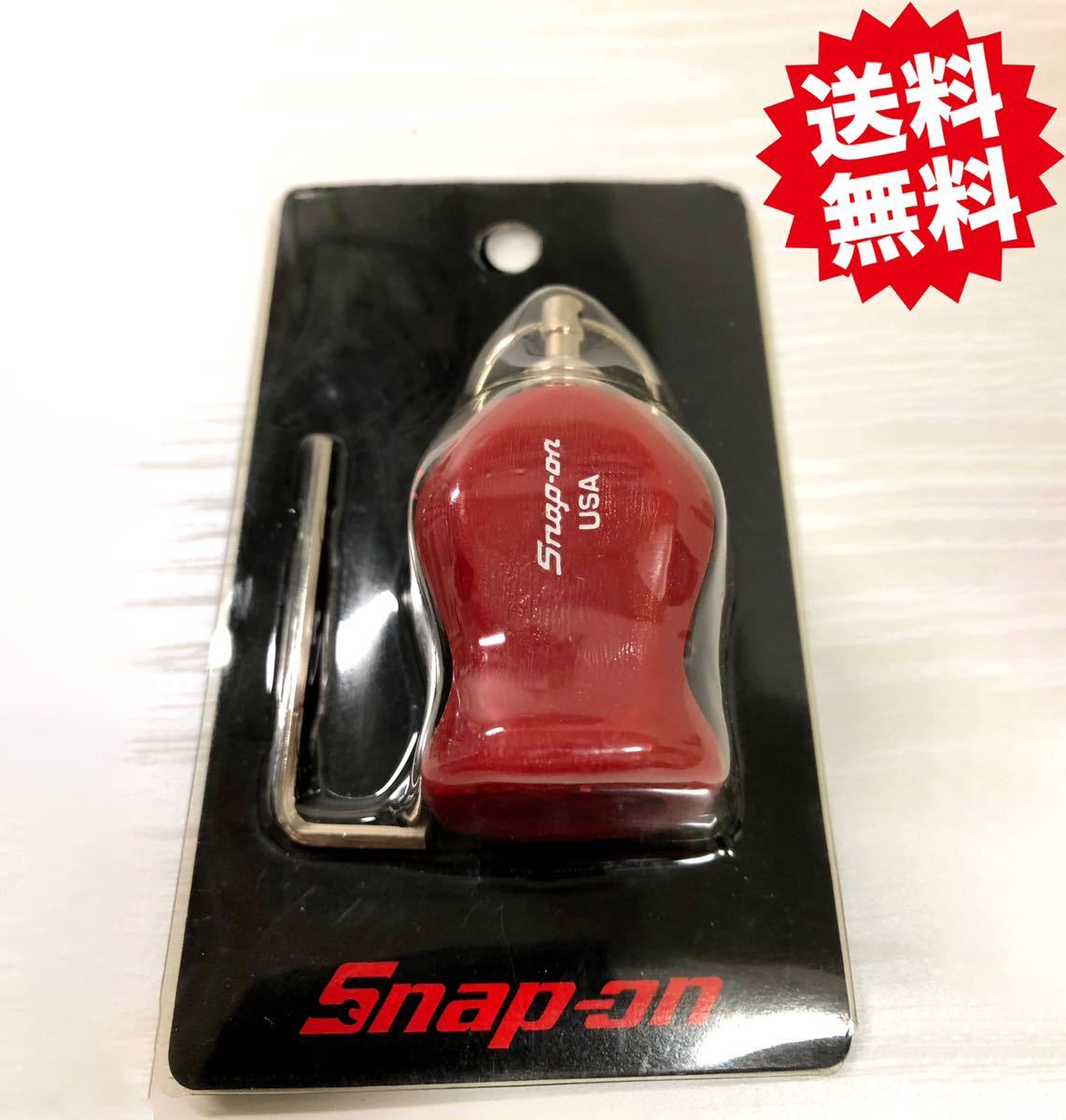 SNAP ON スナップオン グリップ キーホルダー 赤｜PayPayフリマ