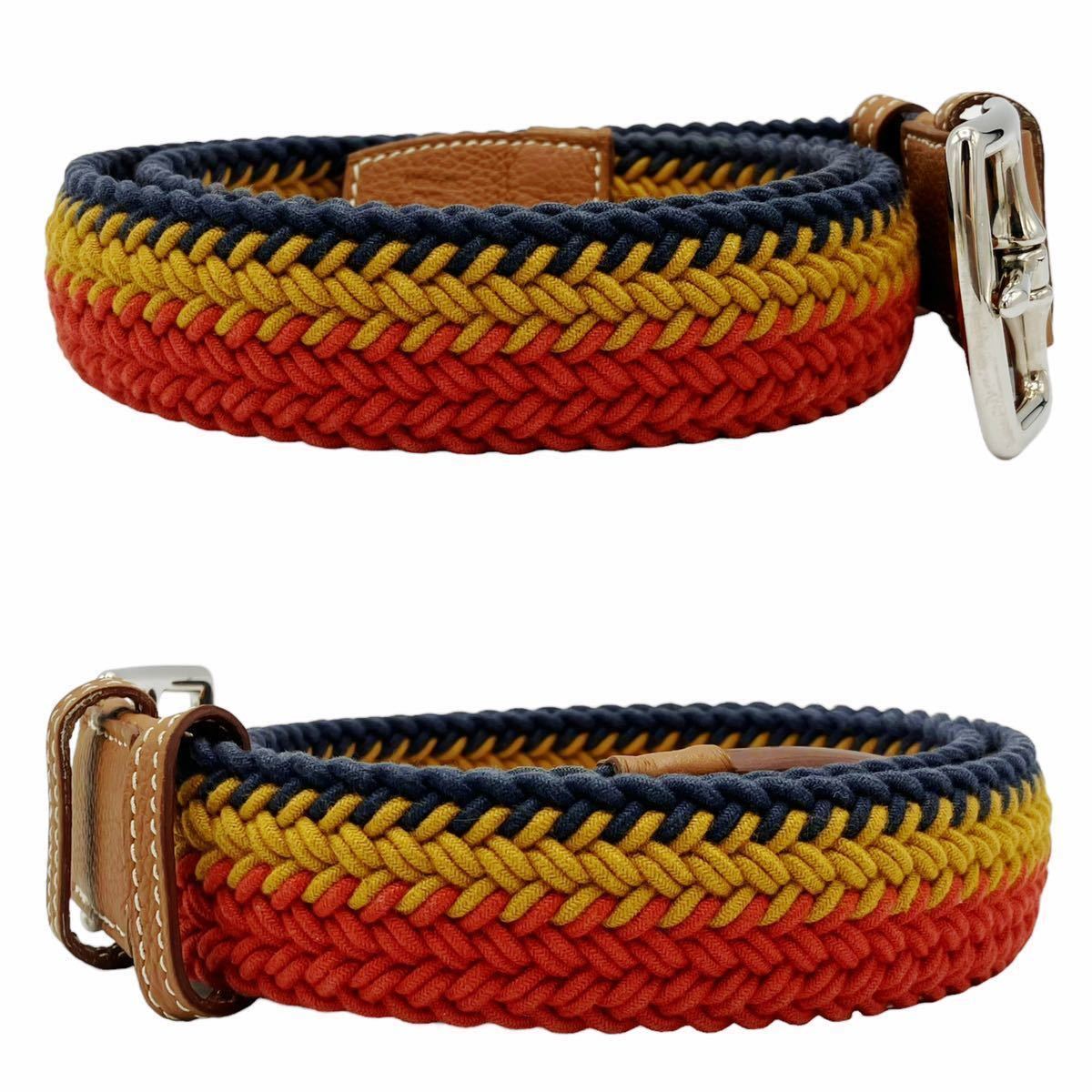ほぼ未使用】エルメス HERMES エトリヴィエール 編み込み 85 ほぼ未使用】エルメス HERMES エトリヴィエール 編み込み 85