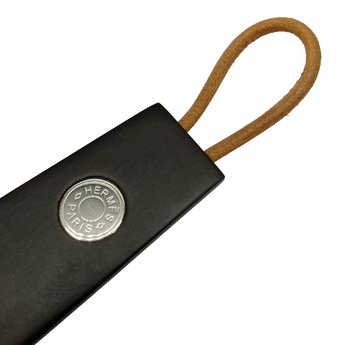 美品】エルメス HERMES セリエ ウッド シューホーン ショート 靴べら