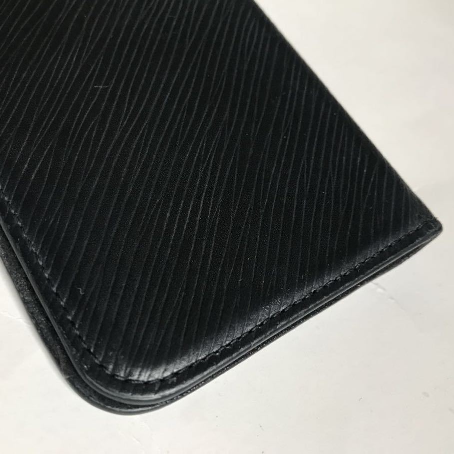 LOUIS VUITTON☆iPhone XS Max☆エピ ブラック☆手帳型☆約16×8cm☆箱ほか付属品_画像7