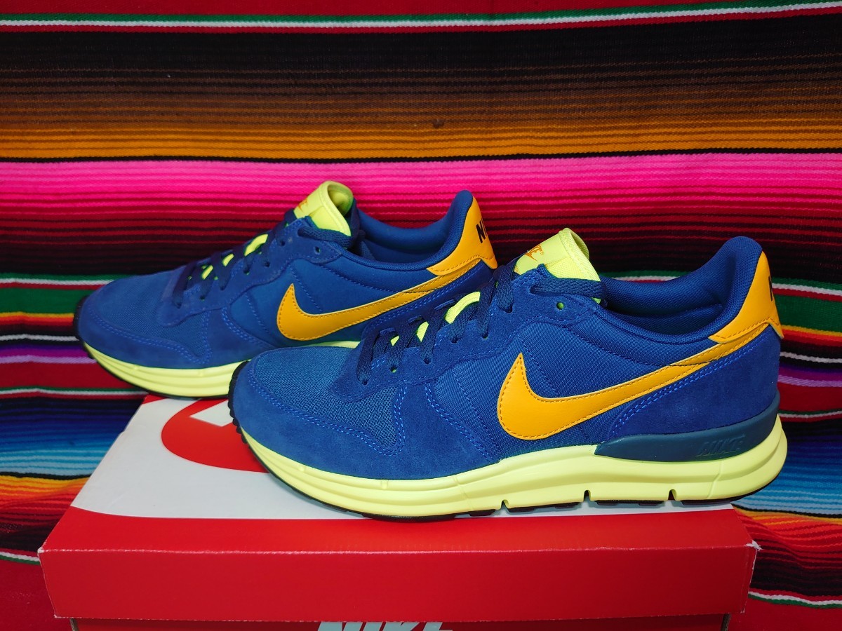 NIKE LUNAR INTERNATIONALIST ナイキ ルナ インターナショナリスト 新品 未使用 US10 28cm 631731-400 青 黄 ヴィンテージランシュー_画像2