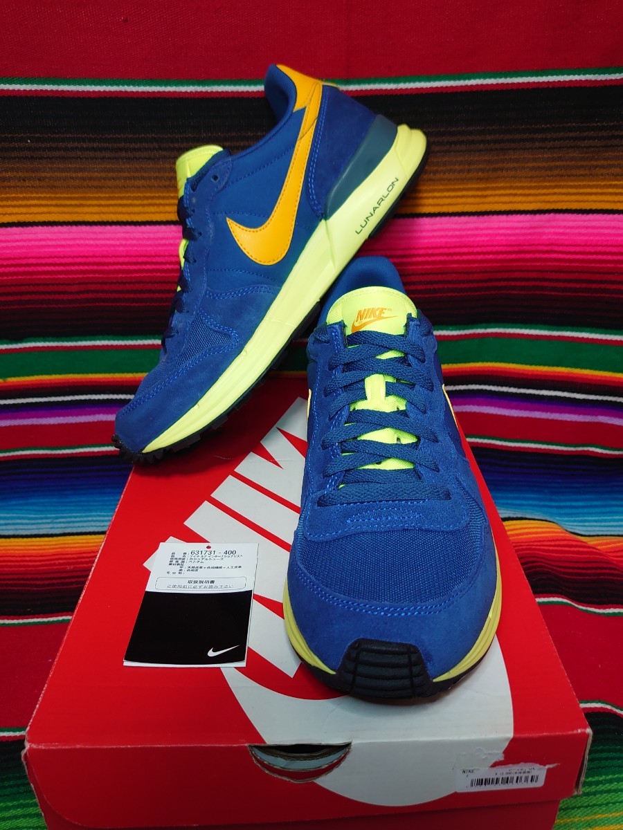 NIKE LUNAR INTERNATIONALIST ナイキ ルナ インターナショナリスト 新品 未使用 US10 28cm 631731-400 青 黄 ヴィンテージランシュー_画像1