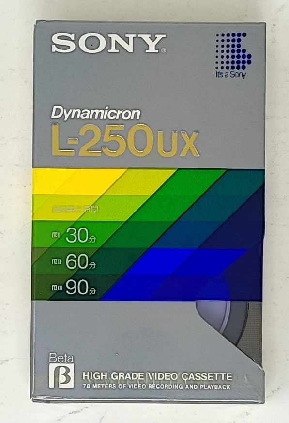 ★SONY L-250UX BETA VIDEO CASSETTE ベータ ビデオテープ ビンテージ 未開封品★_画像1