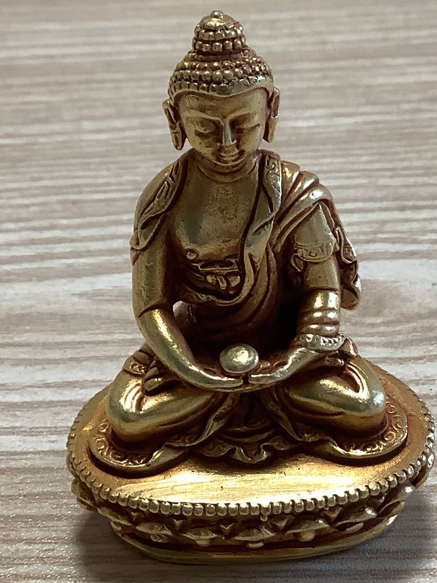 《 新品　1点物　》チベット密教　仏教　仏陀　釈迦　シャカ　鍍金　z67
