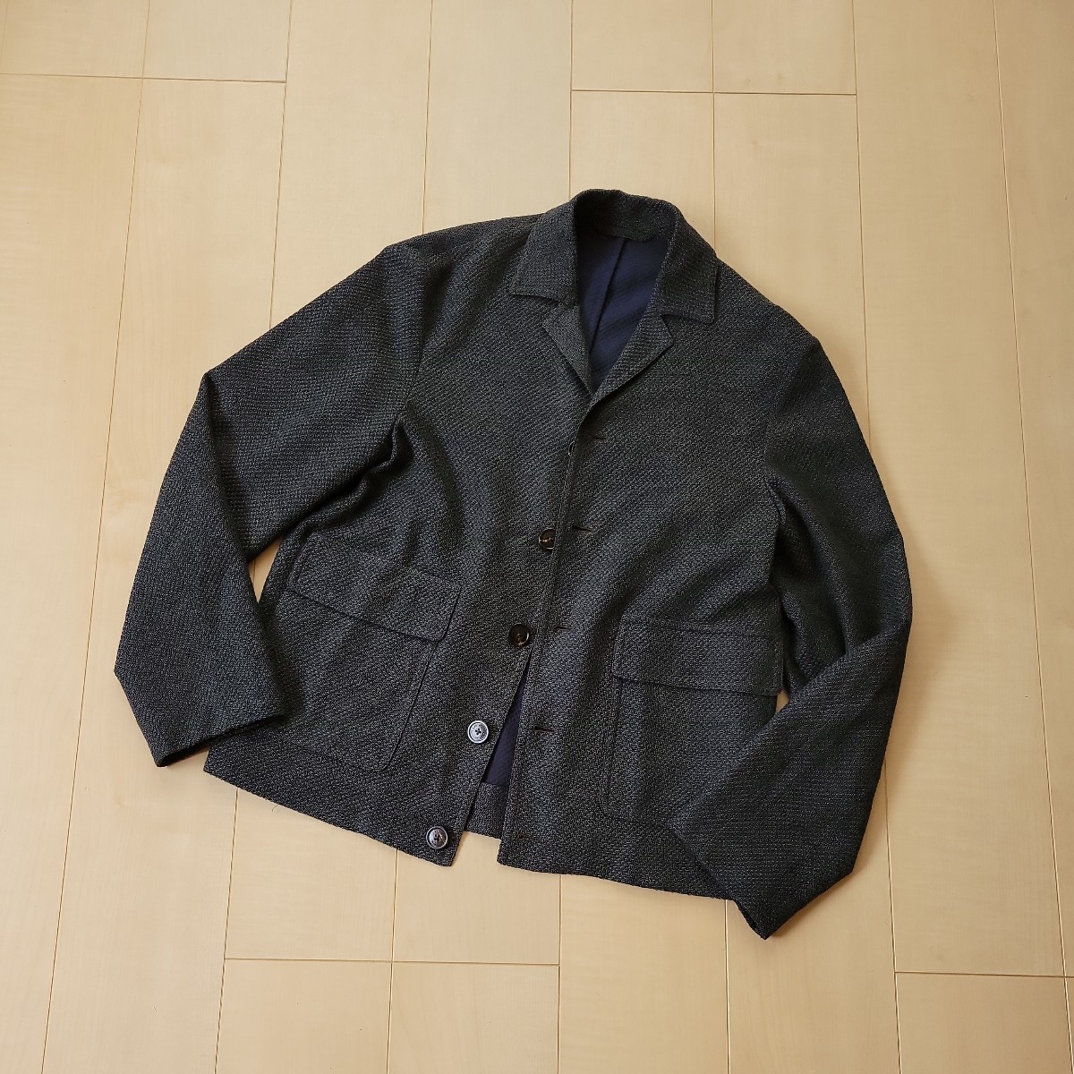 ★LARDINI LIKNIT ジャケット　ウールナイロン　ラルディーニ　ライクニット